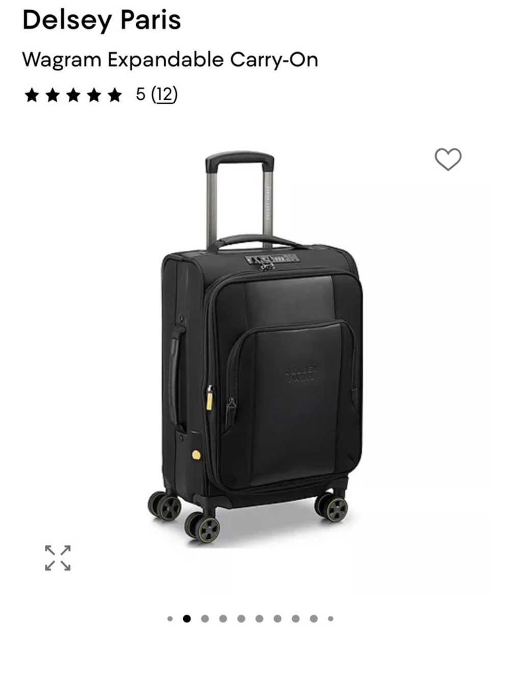 Delsey Wagram Expandable Carry-On with Spinner Wheels